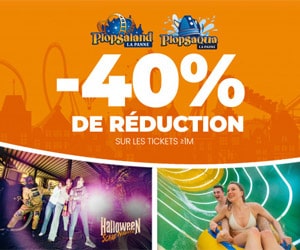 Code promo SUPER DEAL | -40% de réduction sur les billets >1m à Plopsaland La Panne& Plopsaqua La Panne